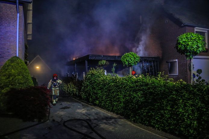 Woningbrand in Mariahout.