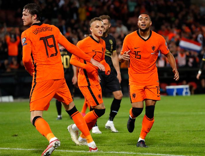 Wout Weghorst, Noa Lang en Arnaut Danjuma.