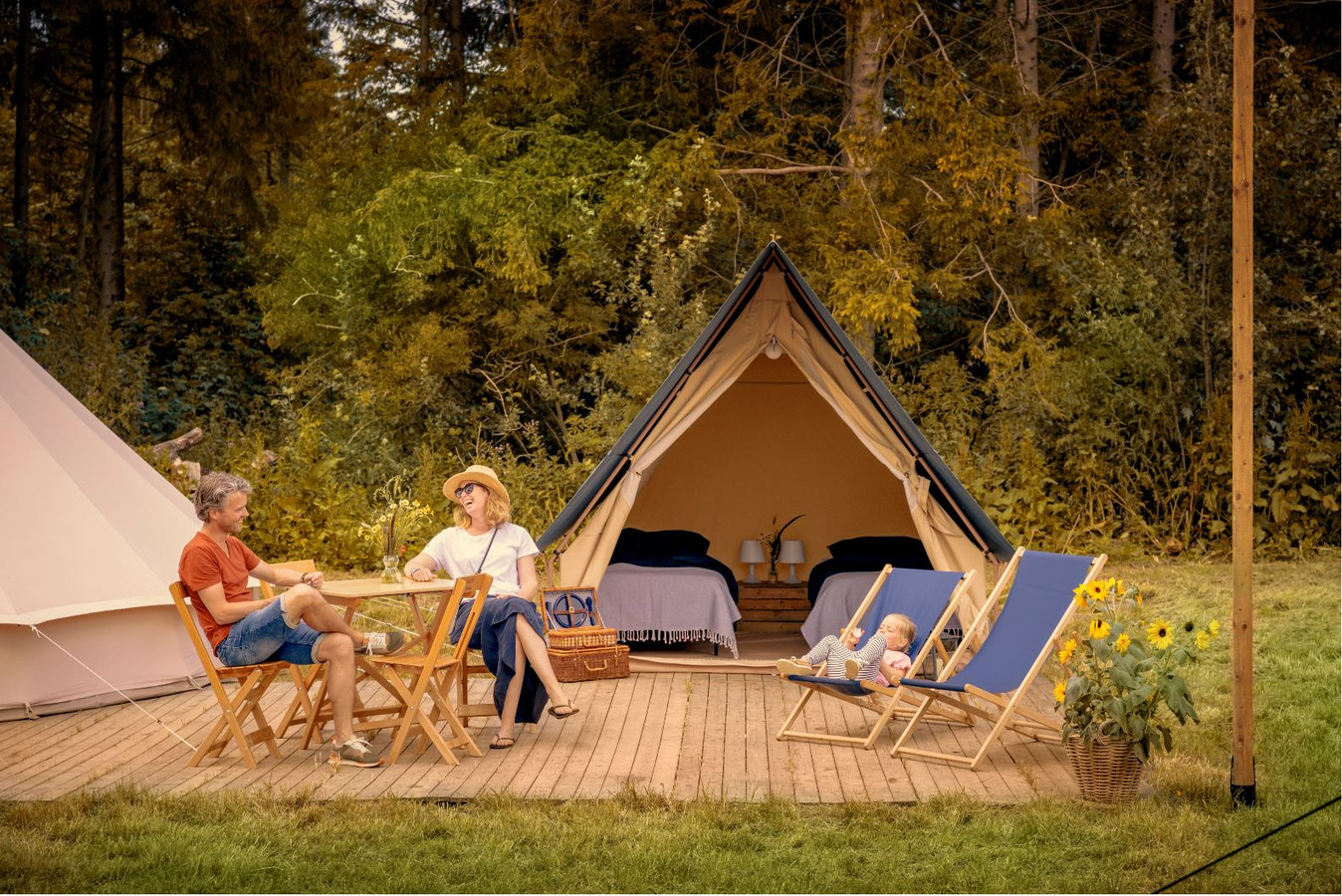 Respect Sandy Rationeel Pop-up camping in Zeewolde heeft iets unieks: halfpension in een tent |  Foto | destentor.nl