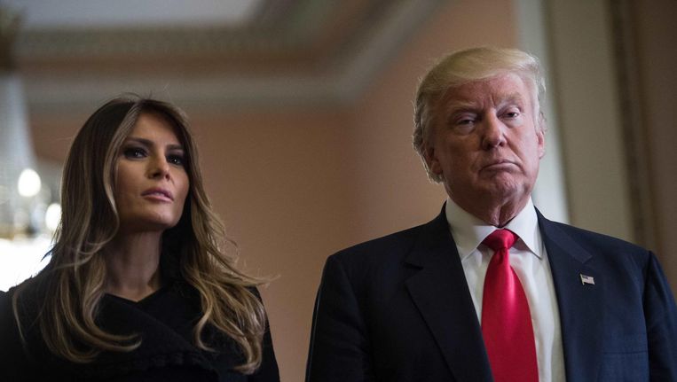 Donald Trump en zijn vrouw Melania. Beeld afp