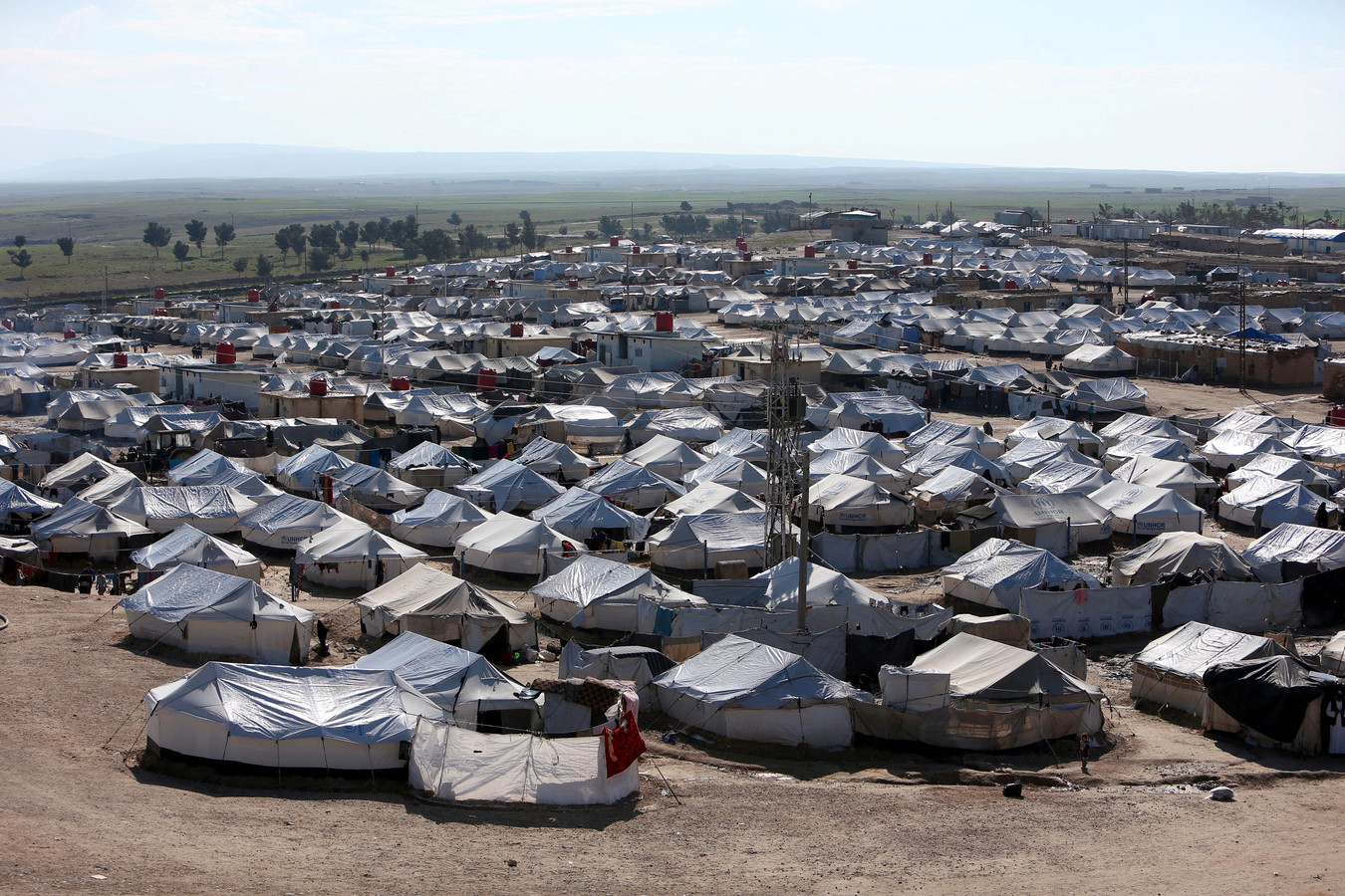 Het Al Hol-vluchtelingenkamp in Syrië.