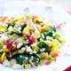 Slanke salade-dag met gerst en gele bietjes