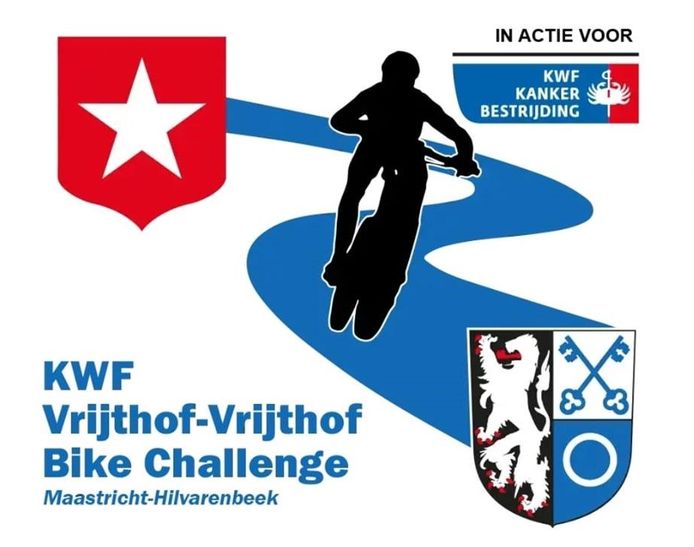 Van het Vrijthof in Maastricht naar de Vrijthof in Hilvarenbeek is 150 kilometer mountainbiken.