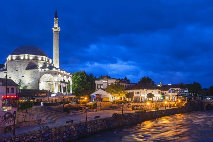 Prizren, een stad in het zuiden van Kosovo.