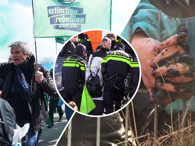 104 actievoerders Extinction Rebellion aangehouden op Eindhoven Airport