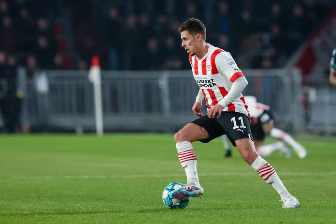 Thorgan Hazard in het shirt van PSV.