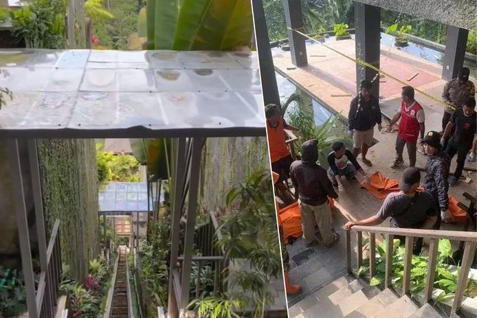 Vijf werknemers sterven nadat de lift in een luxe resort in Bali naar beneden stort.