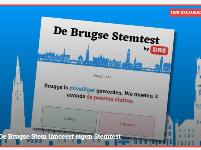 Satirische website De Brugse Stem lanceert weer eigen ‘stemtest’: “Enkel bedoeld om Bruggelingen aan het lachen te krijgen”