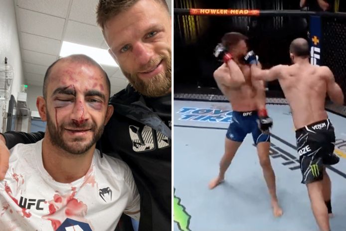 Giga Chikadze en Calvin Kattar.