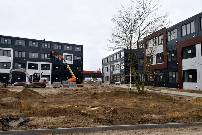 Het tijdelijke woonproject De Pionier aan de Geldersestraat in Amersfoort