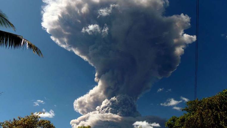 De Chaparrastique vulkaan Beeld afp
