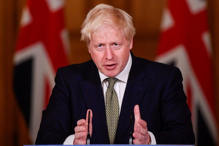 Premier Boris Johnson in London. Beeld REUTERS
