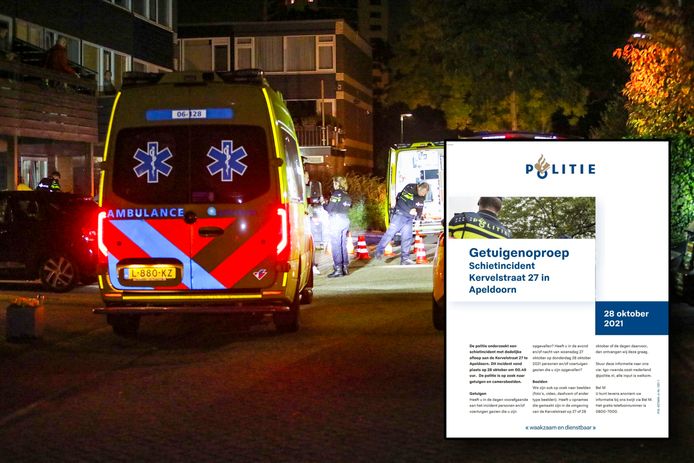 Politieagenten in Apeldoorn gingen dinsdag de straat op om flyers te verspreiden met een getuigenoproep. De flyeractie is onderdeel van het onderzoek naar een schietpartij in oktober waarbij de 41-jarige Michel Zuman om het leven kwam.
