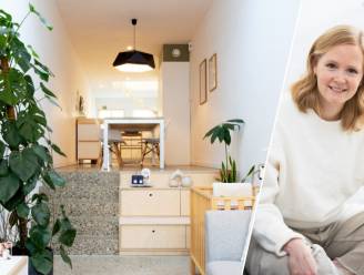 BINNENKIJKER. Het huis van Valerie (29) is amper 2,45 meter breed, maar dat merk je niet: “Iedereen knapte af op de nadelen. Ik vond het een uitdaging”