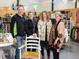 Paul Hulsman van Hulsman Bouwplus, Judith Hulsman van KokkieBikes, Kim van Dartel van Tielbeke Transport en Jolanda Ramerman van kledingbieb Onze Tante Leen (vlnr).
