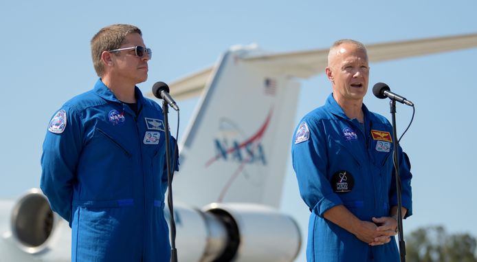NASA-astronauten Robert Behnken en Douglas Hurley zullen de vlucht bemannen.