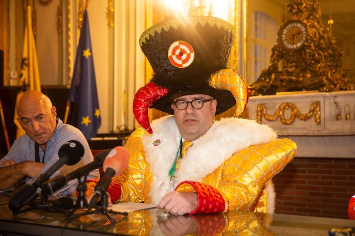 Christoph D'Haese (N-VA) tijdens een vorige editie van carnaval Aalst.