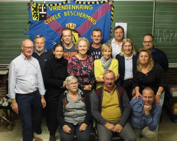 Leden van het bestuur van de Verbroedering Civiele Bescherming.