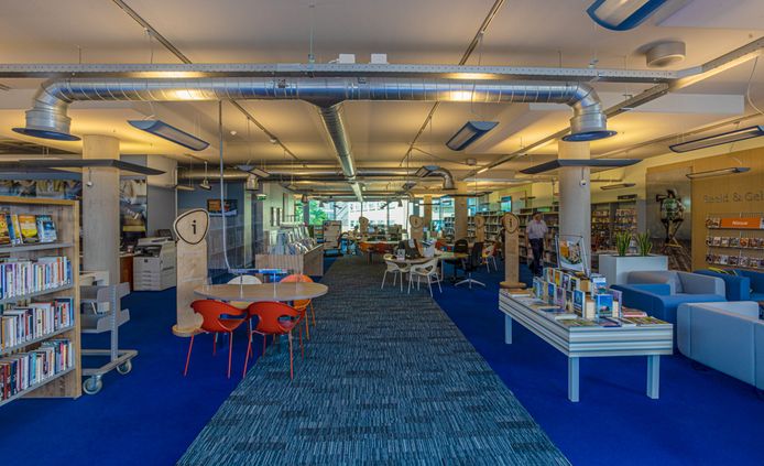 Het nieuwe ontwikkelplein in de bibliotheek Stad Hengelo.