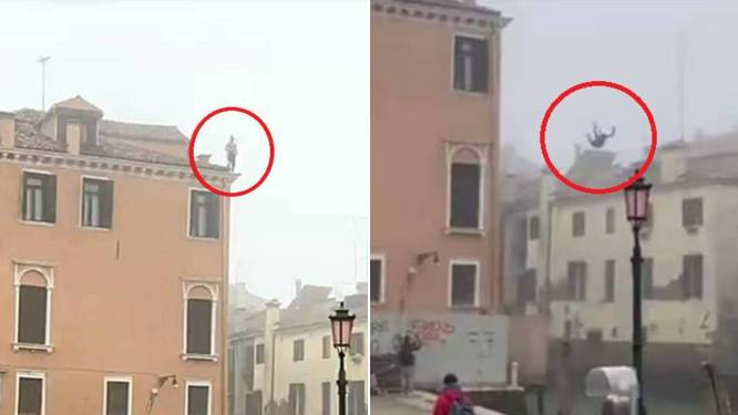 “Idiot”: un homme recherché pour avoir sauté dans un canal de Venise depuis un immeuble