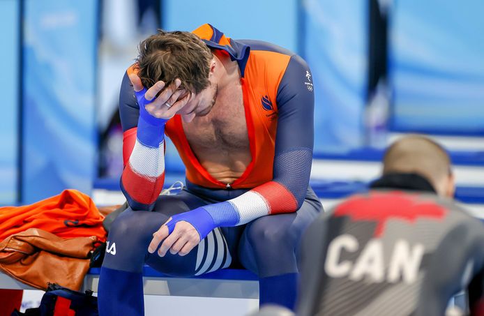 Hein Otterspeer baalt na zijn rit.