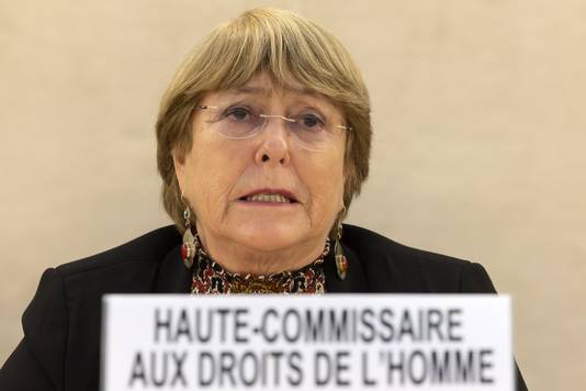 VN-mensenrechtencommissaris Michelle Bachelet. 