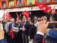 Manifestation en soutien à Mahinur Özdemir devant le cdH