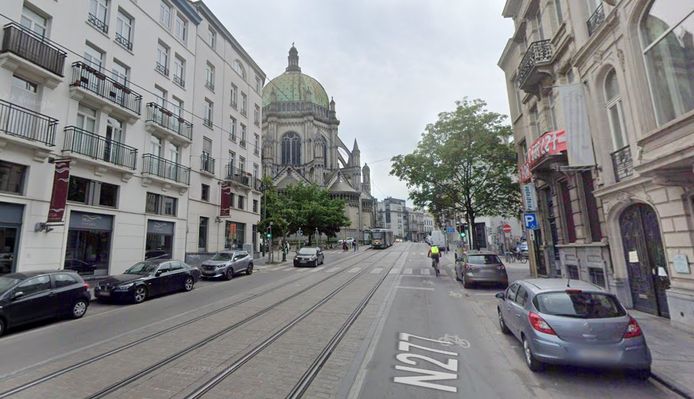La rue des Palais à Schaerbeek.