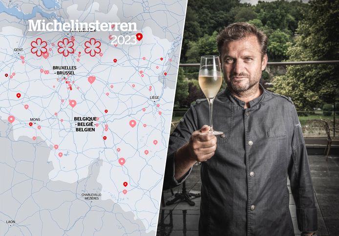 Isoleren In zoomen los van IN KAART Michelin 2023. Eén nieuw tweesterrenrestaurant en sterren voor  Wout Bru en Willem Hiele: ontdek ze hier | MICHELINSTERREN 2023 | hln.be