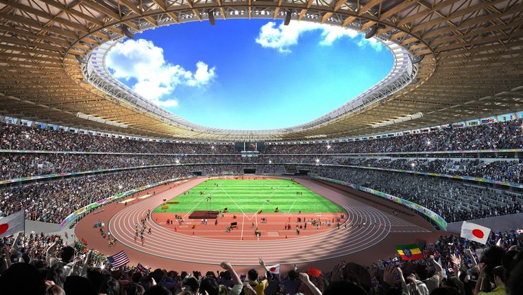 Olympisch Stadion Tokyo Van Fietshelm Naar Hamburger Trouw