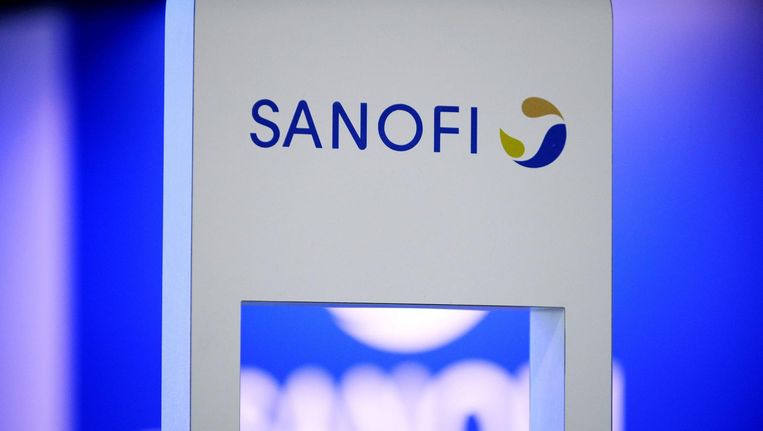 het logo van Sanofi. Beeld afp