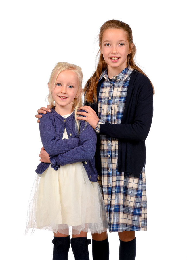 Ona en Maud. Hun mama gaf toestemming om deze foto te publiceren.