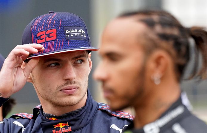 Max Verstappen et Lewis Hamilton
