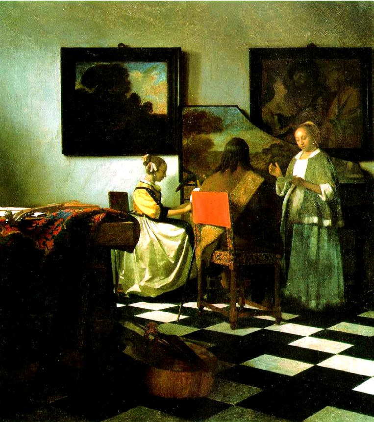 Op 18 maart 1990 werd ‘Het Concert’ van Johannes Vermeer gestolen uit het Isabella Stewart Gardner Museum in Boston. Beeld Het Parool