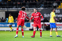 Vincent Janssen en Calvin Stengs zorgden in de slotfase voor de 3-2 en 3-3 namens Royal Antwerp FC.