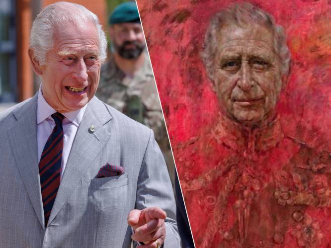 Koning Charles ontvangt zijn eerste officiële geschilderde portret na zijn kroning