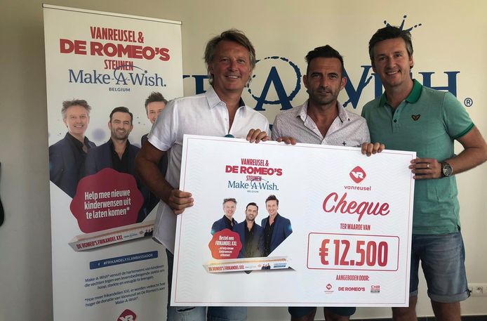 De Romeo’s schenken 12.500 euro aan Make-A-Wish