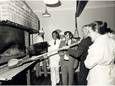 Bakkerijmuseum De Grenswachter in Luyksgestel, een foto van omstreeks 1985