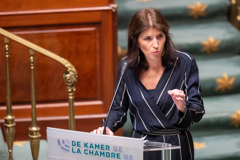 staatssecretaris voor Begroting Alexia Bertrand  Beeld BELGA