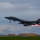 Amerikaanse gevechtsvliegtuigen vliegen over Koreaans schiereiland