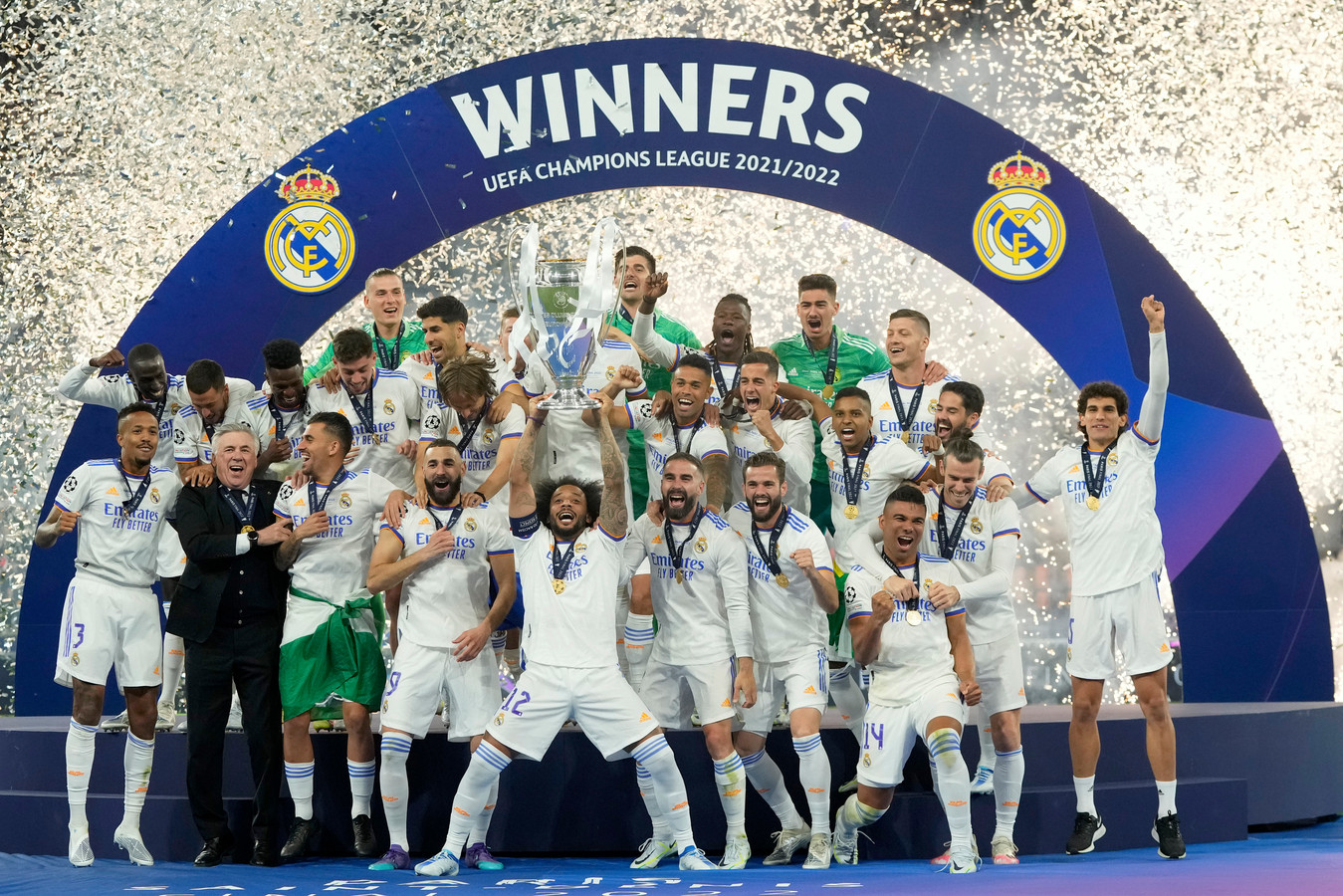 Real Madrid, winnaars van de Champions League.
