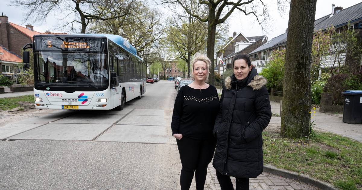 Scheuren in huis en gekmakende trillingen, bewoners pislink om tijdelijke bushalte ‘Ik tril m'n