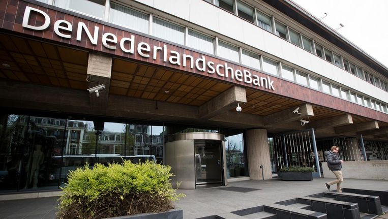 Exterieur van De Nederlandsche Bank in Amsterdam. Beeld anp