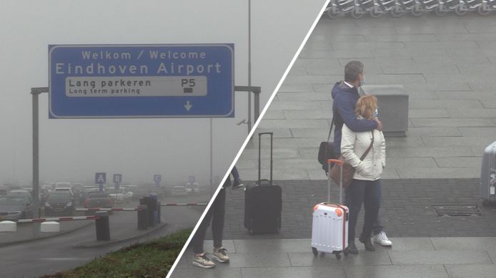 Dichte mist op Eindhoven Airport: Vluchten vertraagd, omgeleid of geannuleerd