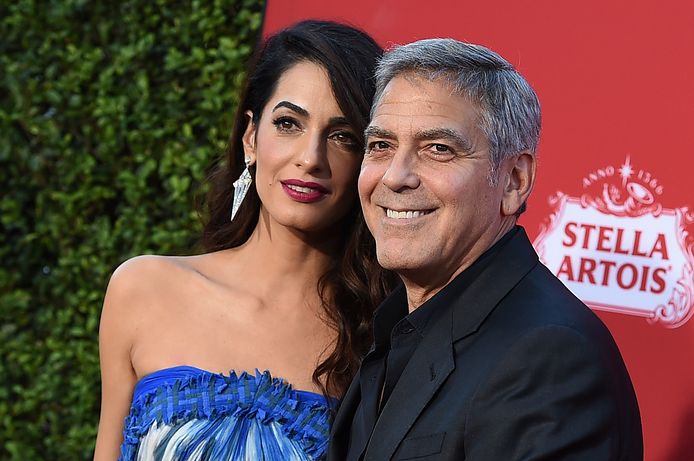Amal Clooney en George Clooney.