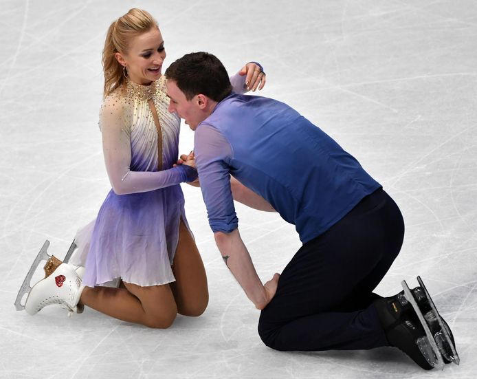 Aljona Savchenko (links).