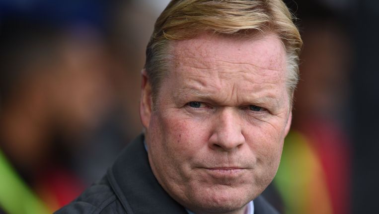 Ronald Koeman tijdens zijn laatste wedstrijd voor Everton, tegen Arsenal, op 22 oktober. Beeld afp
