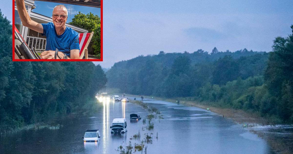 Weerman Tonny uit De Lutte zag overstroming A1 al aankomen: ‘Je had veel ellende kunnen voorkomen’