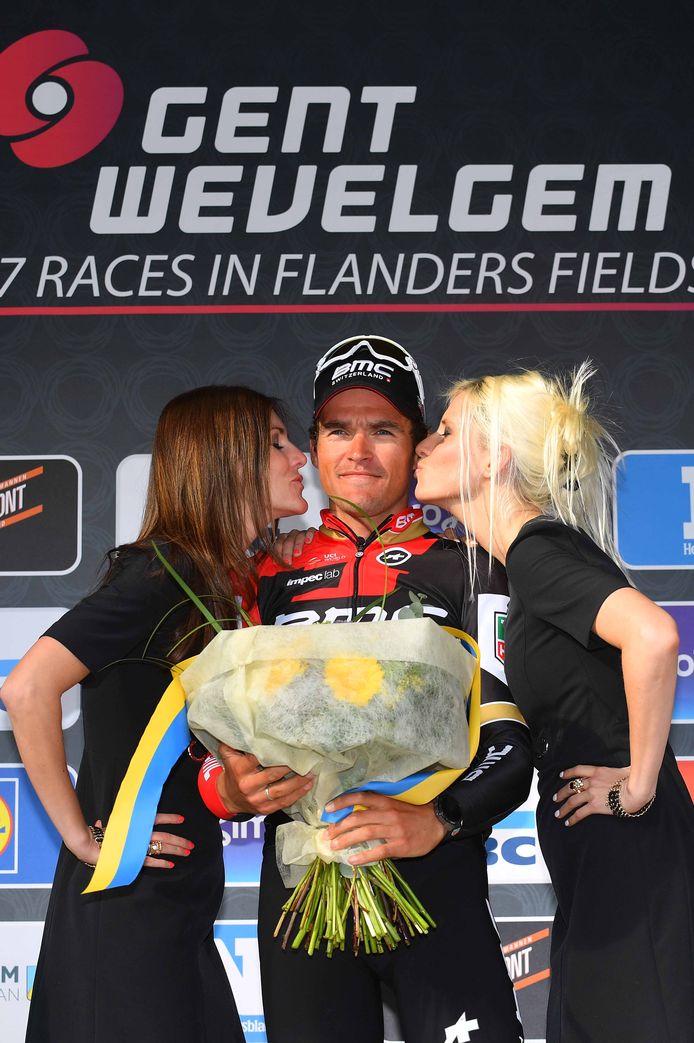 Greg Van Avermaet kreeg vorig jaar na Gent-Wevelgem nog kussen en een bos bloemen. Dit jaar zal dat niet meer het geval zijn.