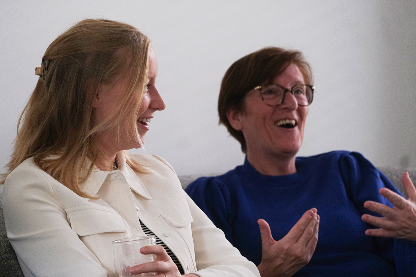 Met Melissa Depraetere bij haar ouders, tussen de